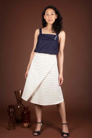 Sewing pattern - elegant wrap skirt