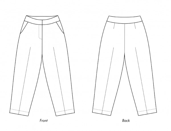 STEVEN trousers - Drawing - Ose PATTERNS