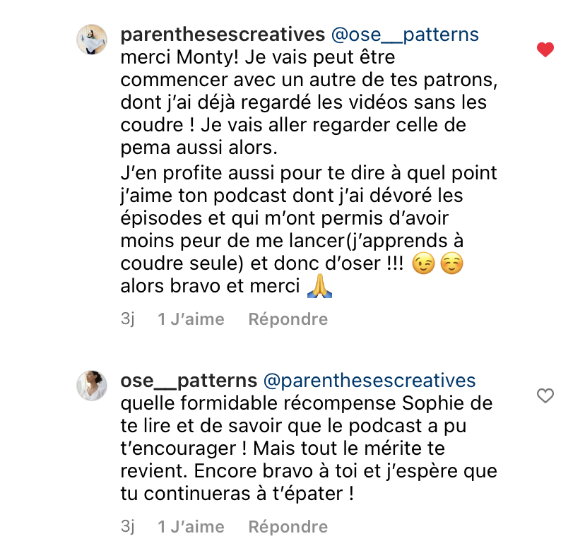 Podcast couture Ose toujours