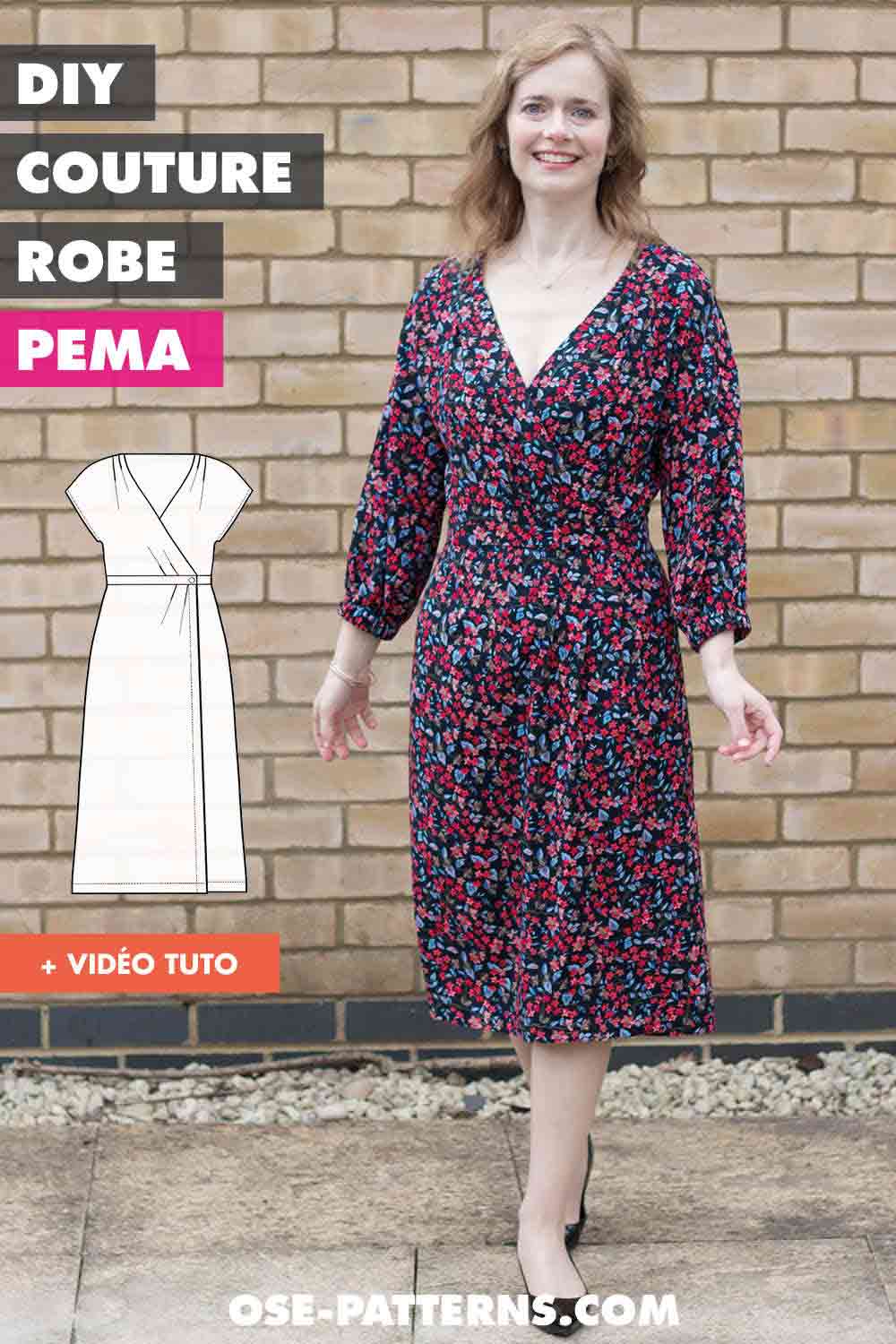Patron de couture PDF robe feminine