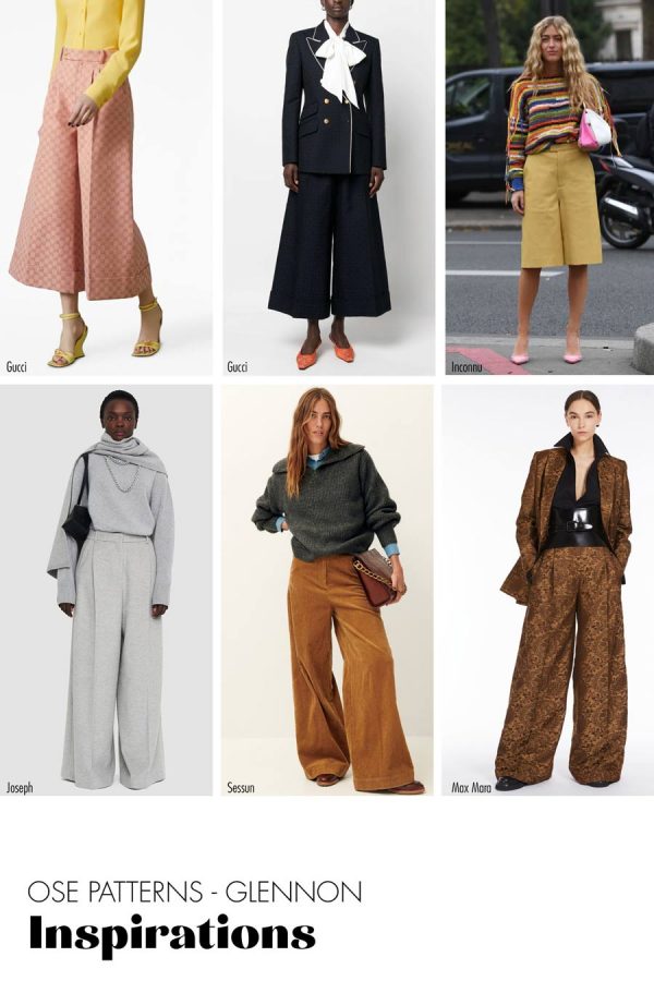 Patron de couture pantalon femme taille haute automne hiver inspirations Ose Patterns