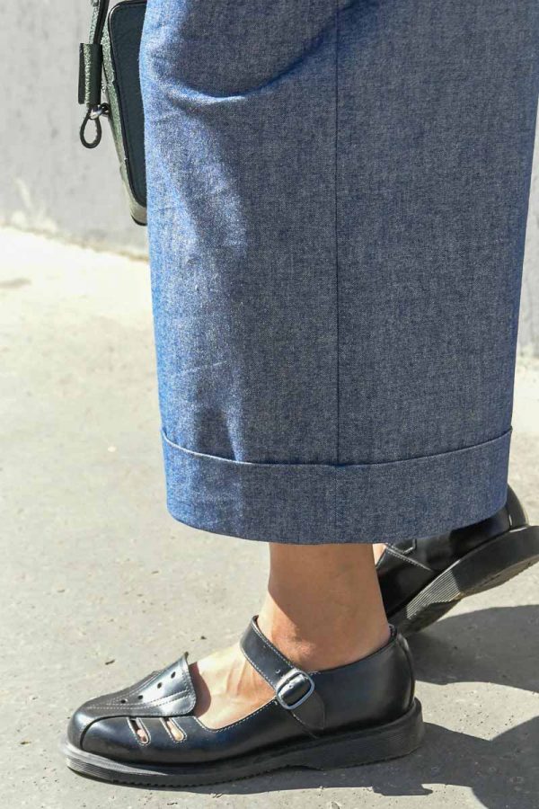 Patron de couture PDF pour femme pantalon  taille haute en vidéo