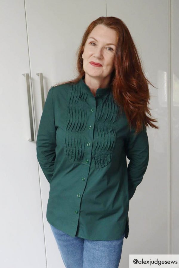 Patron de couture PDF femme chemisier plastron ARVO Ose Patterns